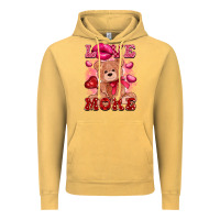 Vintage Mustard love more with toy bear Vintage Hoodie - FaDigitalArtStudio