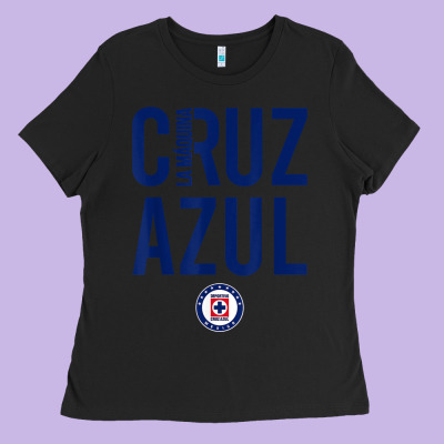 Deportivo Cruz Azul T Shirt Ladies Tee Designed By Artmosaic