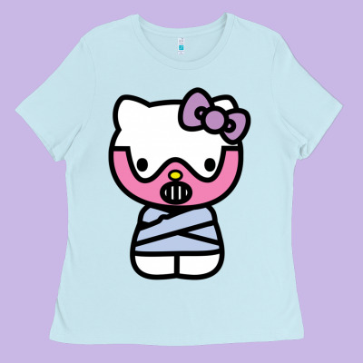 Hell Kitty Cute Devil Ladies Tee Designed By Artmosaic