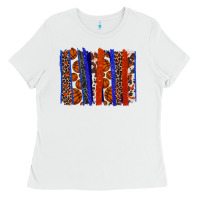 White Basketball brushstroke Ladies Tee - HowdyJamesFarm