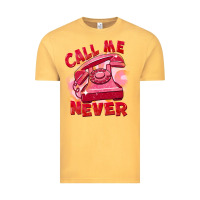 Vintage Mustard Call me never Vintage Tee - FaDigitalArtStudio