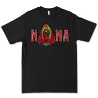 Black Nana Lady Of Guadalupe Premium Tee - Jasminsmagicworld