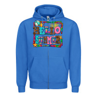 True Royal hello summer Zipper Hoodie - AdoDesignShop