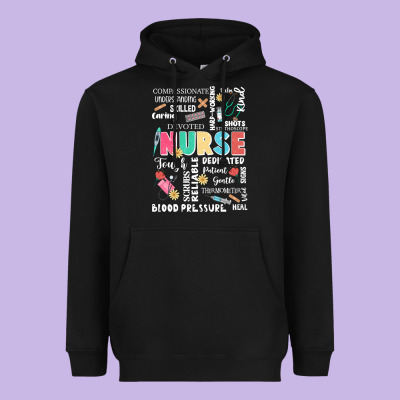 Nurse Word Heavyweight Hoodie Designed By Jahusdesignshop