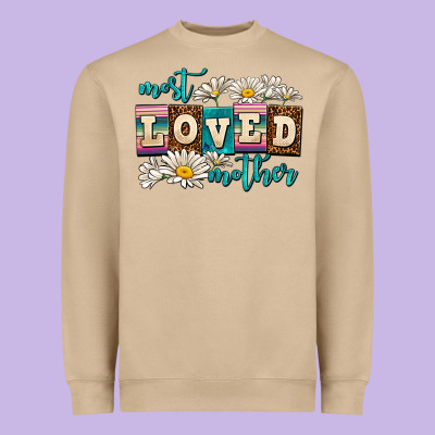 Most Loved Mother Heavyweight Sweatshirt Designed By Adodesignshop