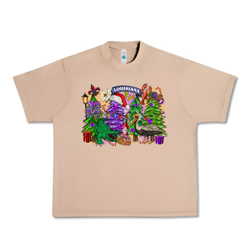 Christmas Louisiana Mardi Gras Trees Urban Heavy Tee by FaDigitalArtStudio | Teevron