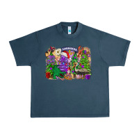 Midnight Navy Christmas Louisiana Mardi Gras trees Urban Heavy Tee - FaDigitalArtStudio