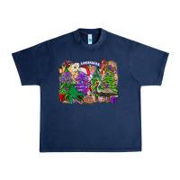 Navy Christmas Louisiana Mardi Gras trees Urban Heavy Tee - FaDigitalArtStudio