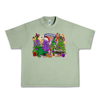 Oil Green Christmas Louisiana Mardi Gras trees Urban Heavy Tee - FaDigitalArtStudio