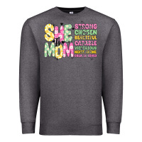 Charcoal Heather she is mom Premium Sweatshirt - JahusDesignShop