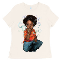 Bone Afro black boy Ladies Tee - HowdyJamesFarm