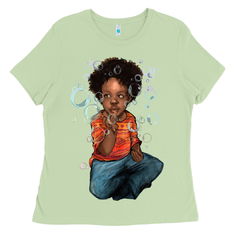 Afro Black Boy Ladies Tee by HowdyJamesFarm | Teevron