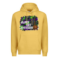 Antique Gold black cat apothecary Premium Hoodie - SublimationCraftShop