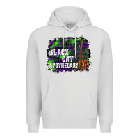 Dove Grey black cat apothecary Premium Hoodie - SublimationCraftShop