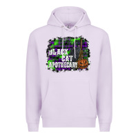 Lilac black cat apothecary Premium Hoodie - SublimationCraftShop