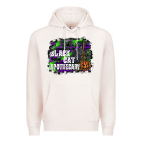Pale Pink black cat apothecary Premium Hoodie - SublimationCraftShop