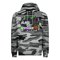 Slate Camo black cat apothecary Premium Hoodie - SublimationCraftShop