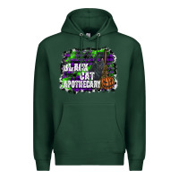 Sports Green black cat apothecary Premium Hoodie - SublimationCraftShop