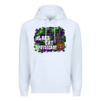 White black cat apothecary Premium Hoodie - SublimationCraftShop