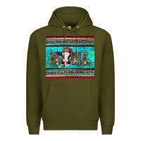 Army Green western christmas baby cow noel tumbler Premium Hoodie - Jasminsmagicworld