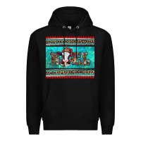 Black western christmas baby cow noel tumbler Premium Hoodie - Jasminsmagicworld