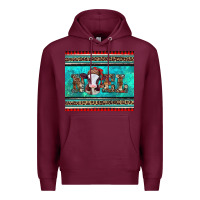 Burgundy western christmas baby cow noel tumbler Premium Hoodie - Jasminsmagicworld
