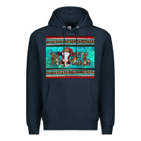 Navy western christmas baby cow noel tumbler Premium Hoodie - Jasminsmagicworld