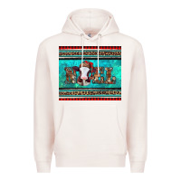Pale Pink western christmas baby cow noel tumbler Premium Hoodie - Jasminsmagicworld