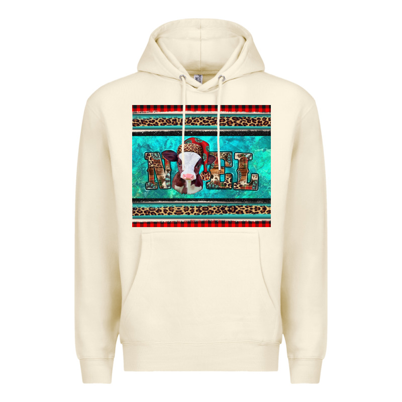 Western Christmas Baby Cow Noel Tumbler Premium Hoodie by Jasminsmagicworld | Teevron