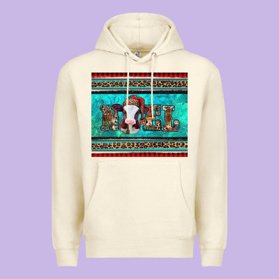 Western Christmas Baby Cow Noel Tumbler Premium Hoodie Designed By Jasminsmagicworld