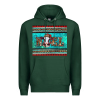 Sports Green western christmas baby cow noel tumbler Premium Hoodie - Jasminsmagicworld
