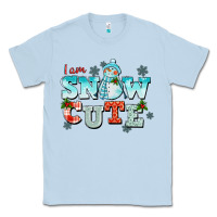 Dusty Blue i am snow cute Classic Tee - CowGirlArtShop