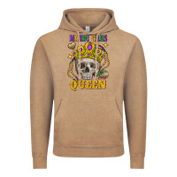 Vintage Coffee skull mardi gras queen Vintage Hoodie - FaDigitalArtStudio
