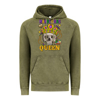 Vintage Olive skull mardi gras queen Vintage Hoodie - FaDigitalArtStudio