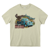 Truck Usa Country Road Take Me Home 4th Of July Heavy Core Tee | Teevron