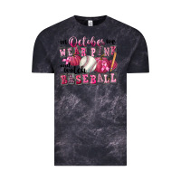 Cloud Black In October We Wear Pink And Watch Baseball Vintage Tee - FaDigitalArtStudio