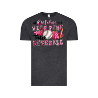 Vintage Black In October We Wear Pink And Watch Baseball Vintage Tee - FaDigitalArtStudio