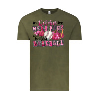 Vintage Olive In October We Wear Pink And Watch Baseball Vintage Tee - FaDigitalArtStudio