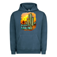 Pigment Midnight Navy desert darlin' Urban Hoodie - JahusDesignShop