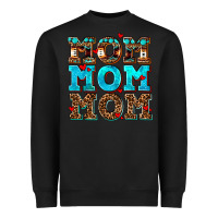 Black mom mom mom Heavyweight Sweatshirt - AdoDesignShop