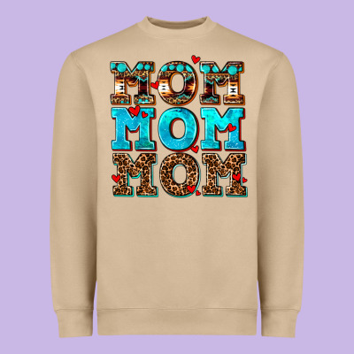 Mom Mom Mom Heavyweight Sweatshirt Designed By Adodesignshop