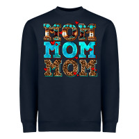 Navy mom mom mom Heavyweight Sweatshirt - AdoDesignShop