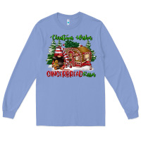 Colony Blue christmas wishes gingerbread kisses Long Sleeve Tee - FaDigitalArtStudio