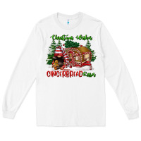 White christmas wishes gingerbread kisses Long Sleeve Tee - FaDigitalArtStudio