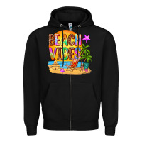 Black beach vibes Zipper Hoodie - AdoDesignShop
