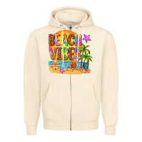 Sandshell beach vibes Zipper Hoodie - AdoDesignShop