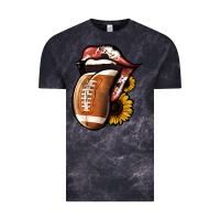 Cloud Black Football Tongue Vintage Tee - Jasminsmagicworld