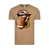Vintage Coffee Football Tongue Vintage Tee - Jasminsmagicworld