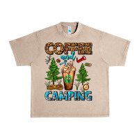 French Oak Coffee And Camping Frappe Urban Heavy Tee - FaDigitalArtStudio