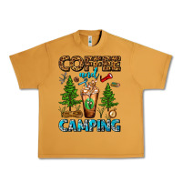 Peanut Butter Coffee And Camping Frappe Urban Heavy Tee - FaDigitalArtStudio